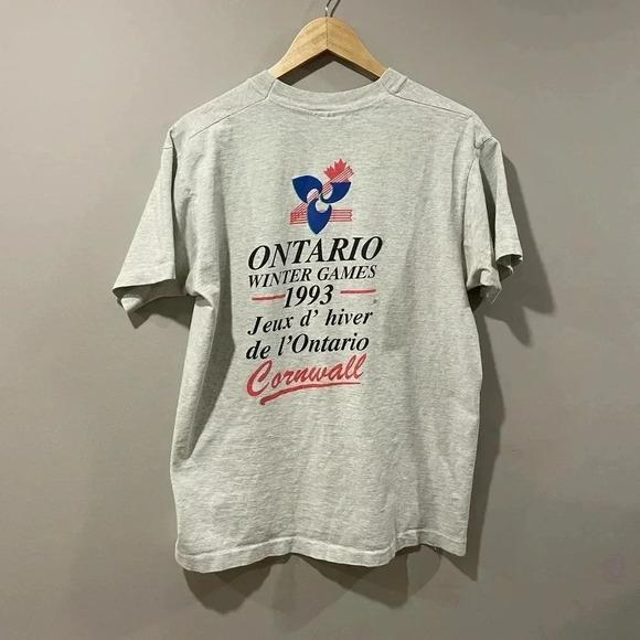 Vtg 93’ Ontario Winter Games Single Stitch T-Shirt - Picture 2 of 7